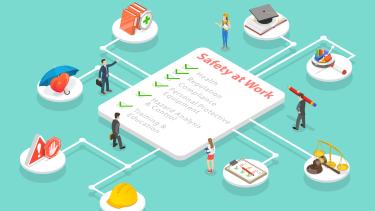 3D Isometric Flat Vector Conceptual Illustration of Safety At Work, Occupational Safety